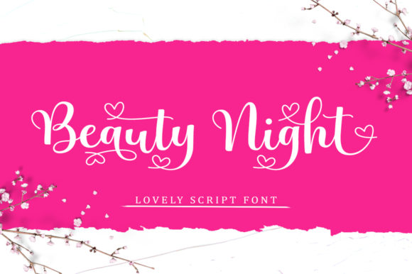 Beauty Night: A Romantic Script Font for Elegant Branding