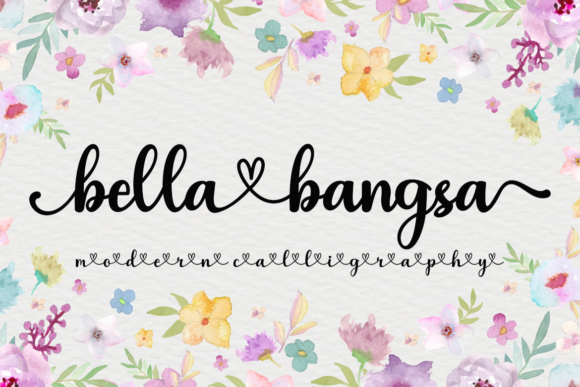 Bella Bangsa: A Graceful Script Font for Web Design