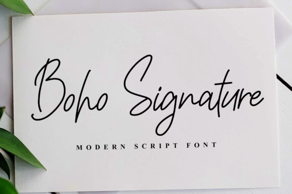 Boho Signature: A Charming and Elegant Font for Editorial Design