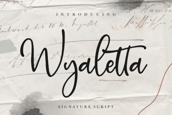 Bring Your Creations to Life with Wyaletta Font