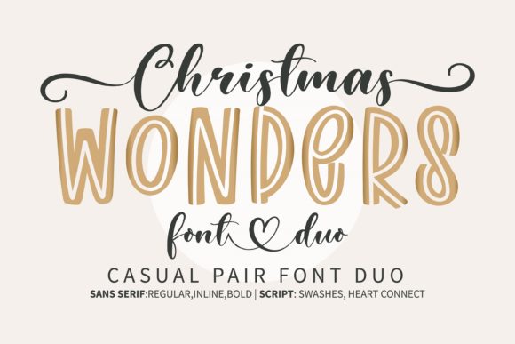 Christmas Wonders: A Font Duo for Chic and Cheerful Publishing