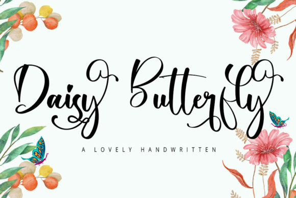 Daisy Butterfly: A Delicate Script for Elegant Projects