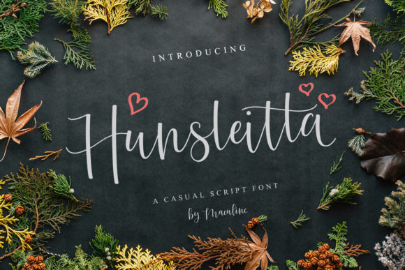Discover Hunsleitta: A Whimsical Script Font for Creative Projects