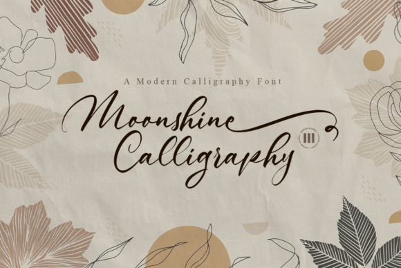Enchanting Moonshine Calligraphy for Web Design
