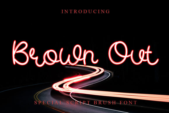 Enhance Your Brand with Brown Out: A Stylish Script Font
