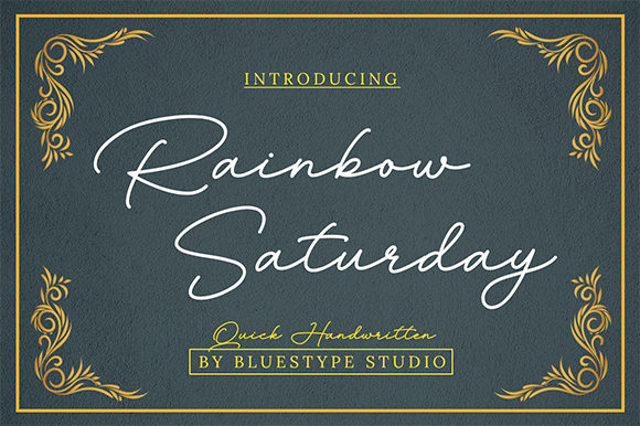 Enhance Your Brand with Rainbow Saturday Font