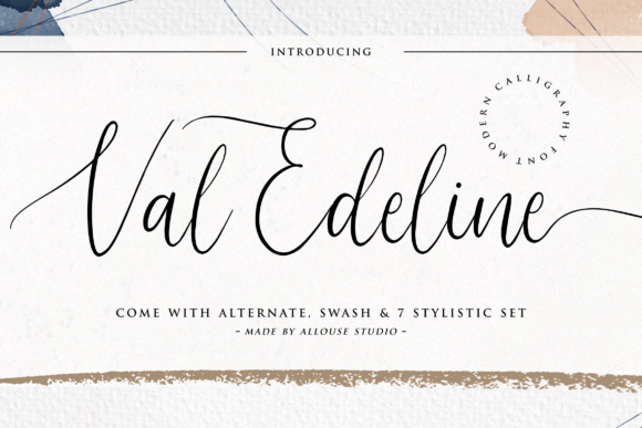 Enhance Your Brand with Val Edeline: A Delicate Script Font