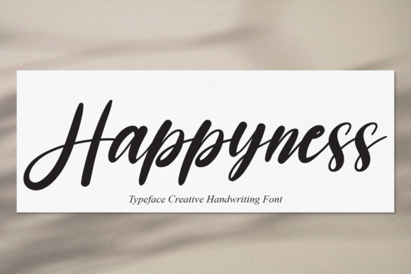Happyness: A Chic Script Font for Craft and Design