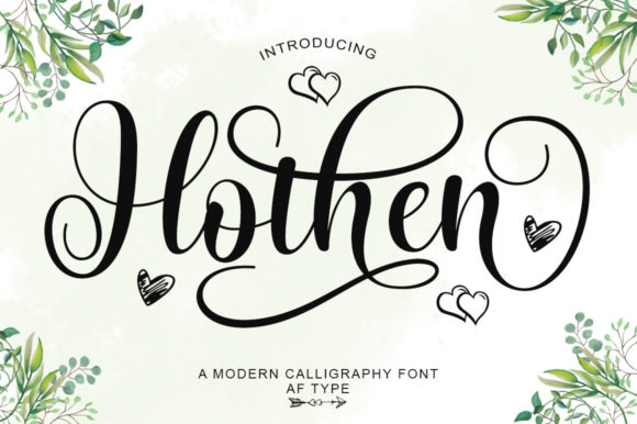 Hothen: A Script Font for Elegant Campaign Designs