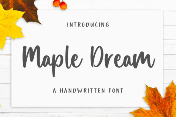 Maple Dream: A Stylish Script Font for Elegant Web Design