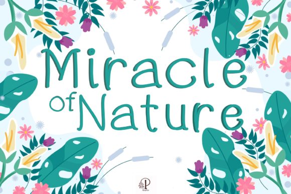 Miracle of Nature: A Fresh Script Amp Font