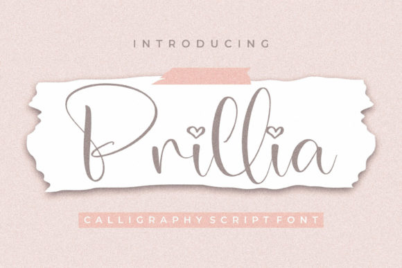 Prillia: A Refined Script Font for Editorial Elegance