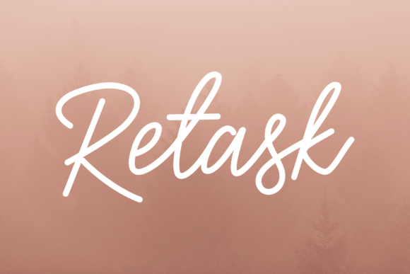 Retask: A Versatile Script Font for Editorial Design