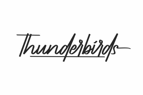 Thunderbirds: A Handwritten Font for Eye-Catching Brand Content