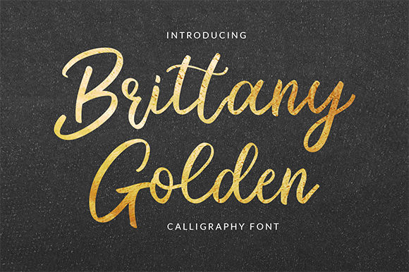 Transform Your Brand with Brittany Golden Font