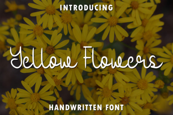 Transform Your Brand with Yellow Flowers Font