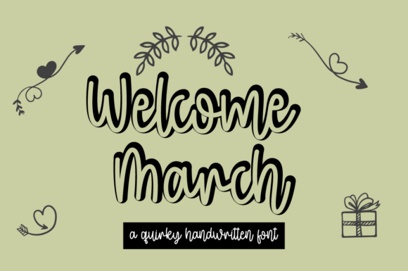 Welcome March: A Charming and Elegant Script Font